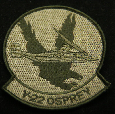 V-22 OSPREY OD GREEN PATCH US AIR FORCE USAF MARINES PIN UP PILOT CREW GIFT WOW
