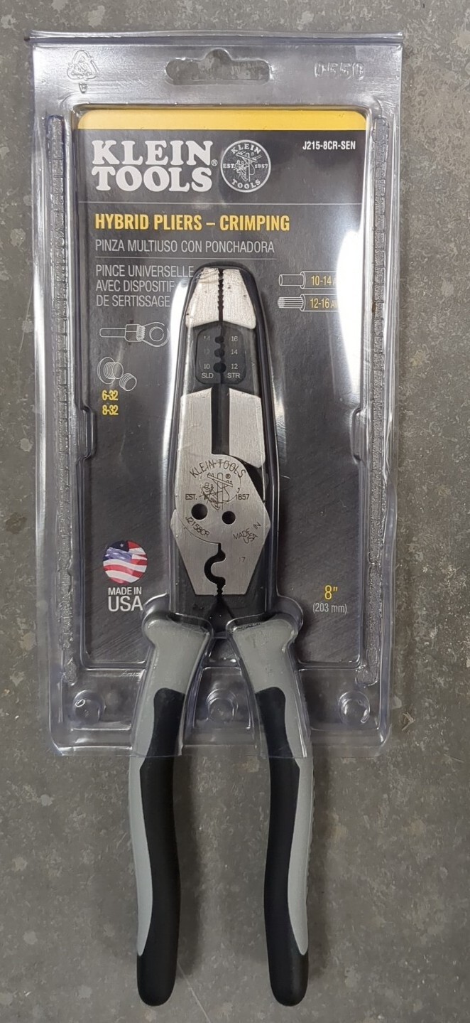 Klein Tools 8 inch Hybrid Pliers/Crimping 92644702594 eBay