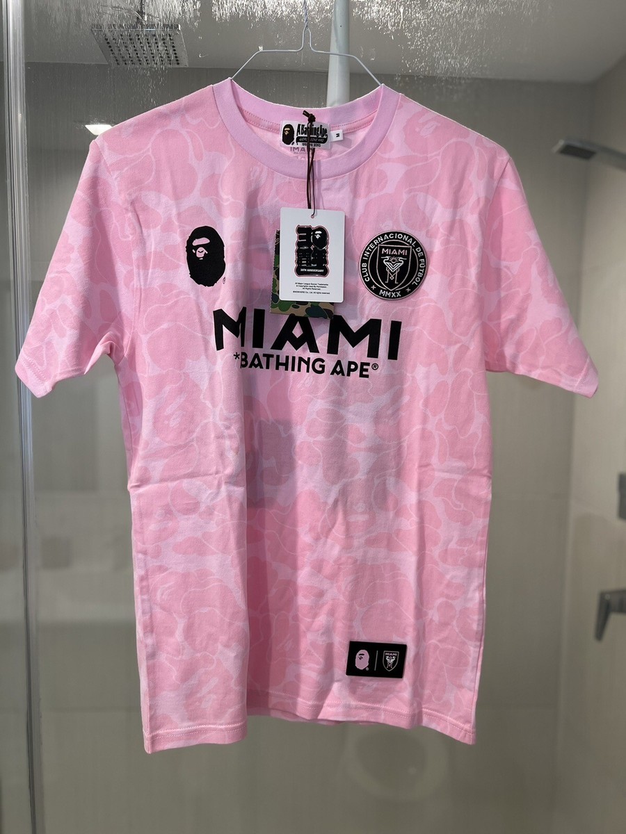 お*読様 A Bathing Ape Miami Tシャツ ピンク Deadstock BAPE x Inter Miami FC Exclusive Pink | eBay