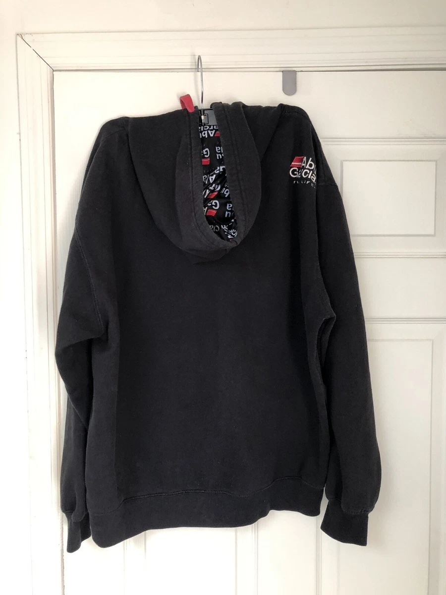 ABU GARCIA Fishing Men s Black Pullover Hoodie Sweatshirt Size M L