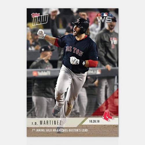 2018 Topps Now 953 J.D. Martinez
