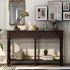 Console Sofa Table w/2 Drawers, Bottom Shelf - Easy Assembly for Living Room