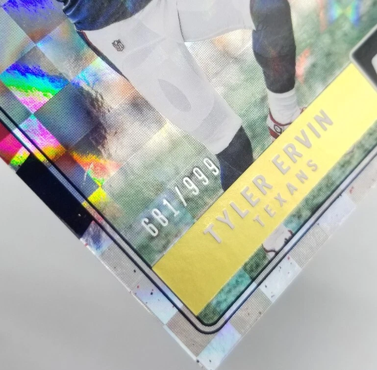 2016 Panini Donruss TYLER ERVIN The Rookies /999 Rookie RC Houston Texans #14 - Image 3 of 4