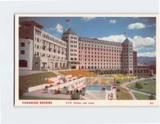 Postcard C. P. R. Chateau Canadian Rockies Lake Louise Canada
