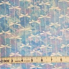 Dragonflies Dragonfly Fabric Cotton FQ HY BTY Garden Fishing Lake Insect