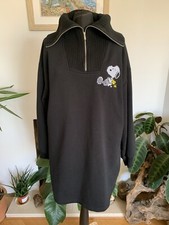 Rare Zara Snoopy Woodstock Black Jumper Jersey Peanuts Dress - Size Large