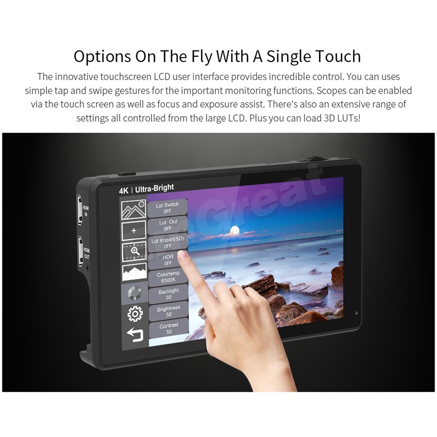 FEELWORLD LUT6 モニター HDMI 2600nit FEELWORLD LUT6 6