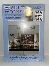 Spring Art Works Decorative Farm Animal Transfers 2 Sheets NIP Cow Rooster