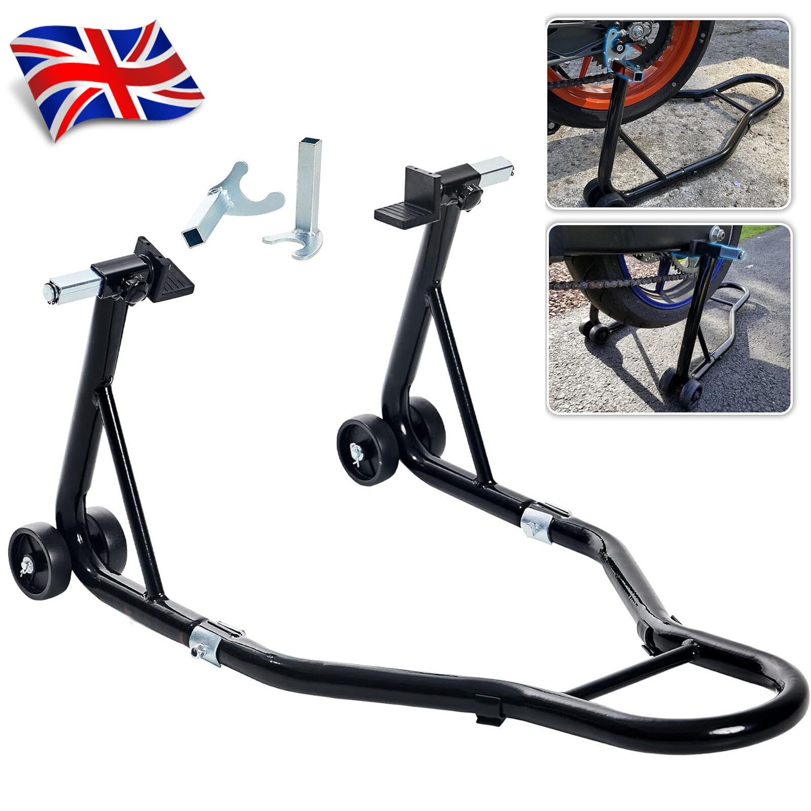 Motorcycle Extra Heavy Duty Rear Paddock Stand -Ideal For Most DIY Tasks