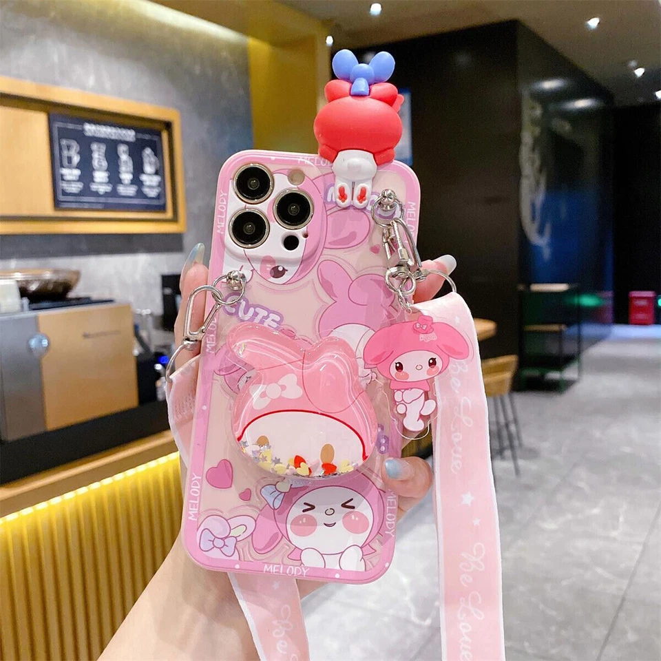 Funda protectora Kuromi Cinnamoroll My Melody para teléfono 11/12/13/14/15 Pro Max Foto 3 de 4