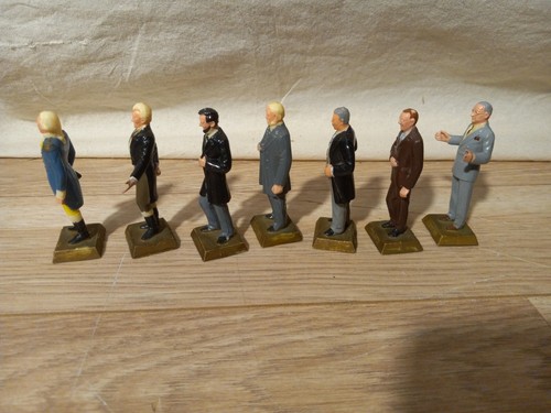 7x U.S. Presidents Miniature Painted Plastic Figures - George Jackson Lincoln Ar - Picture 14 of 20