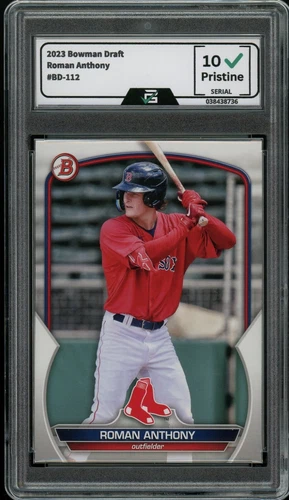 2023 Bowman Draft #BD-112 Roman Anthony GRADED 10 GEM Mint Rookie Card RC