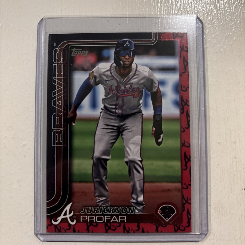 2025 Topps Series 2 Jurickson Profar Team Logo Border SP Atlanta Braves #588!