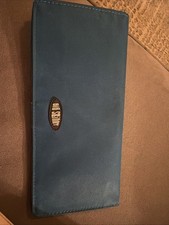 Big Skinny Blue Nylon Women  s Folding Wallet Lightweight Slim Card Holder