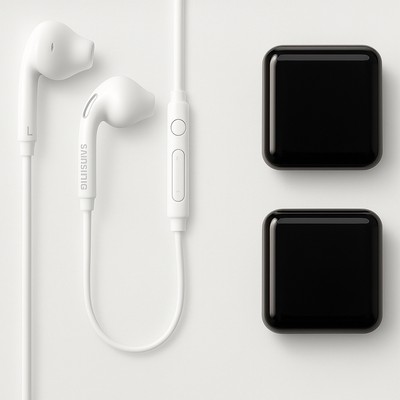 2X PACK OEM Samsung Galaxy S9/8/7 LG MOTO HUAWEI 3.5MM Headset Earphones Earbud