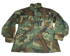 Vintage Alpha Industries M-65 Field Jacket Men's LARGE Woodland Camo USA Made