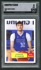 2026 Topps Living Set #11 Cooper Flagg Dallas Marvericks Rookie card (RC) Mint 9