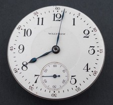 Waltham 18s 15J OF Grade 820 Pocket Watch Movement for Parts Repair F260