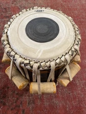 Professional JAS England Wooden Musicals Dholak Dholki Drum 11.5”