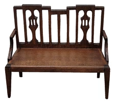 Vintage TynieToy Settee Bench Dollhouse Miniature