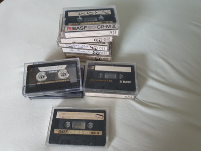 15x BASF Chrome Maxima II 90 Chrome Super Audiokassetten Tape Cassette Kassette