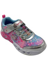 Skechers Kid's Girl Infinite Heart Lights Sneakers Silver/Multi