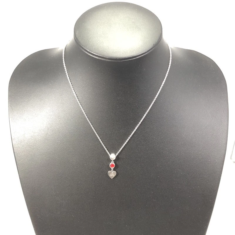 Collier femme Gucci rouge cristal coeur haut 325871 pendentif accessoires GjT21