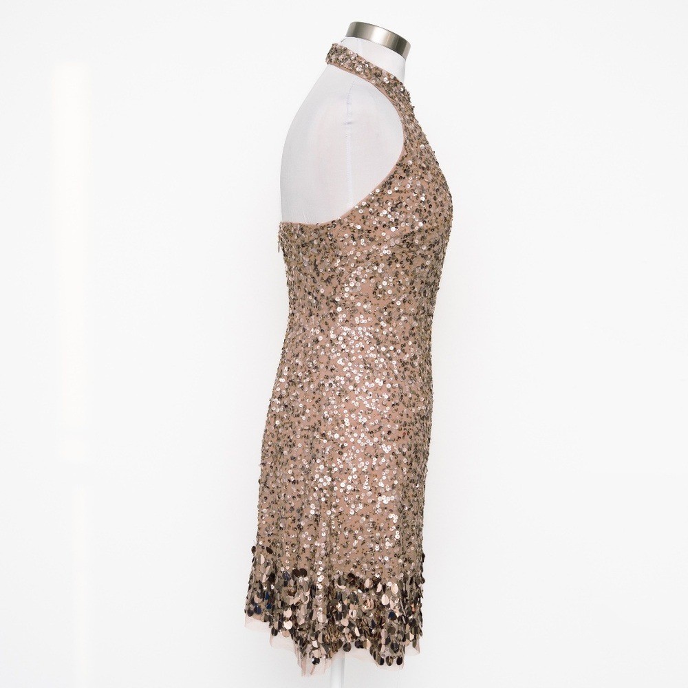 Aidan by Aidan Mattox - Beaded Halter Swing Dress | eBay Aidan by Aidan Mattox - Beaded Halter Swing Dress | eBay