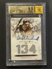 2018 Topps Luminaries Home Run King Dave Winfield HOF Auto /15 BGS 9.5 Gem Mint