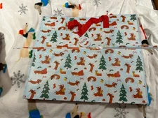 Christmas Dachshund Through The Snow Laundry Storage Bag Gorgeous