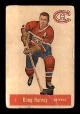 1957 Parkhurst M #1 Doug Harvey ! G/VG X2674363