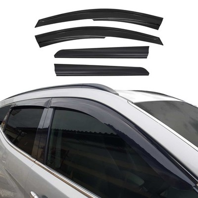 4x Windabweiser Regenabweiser für Dacia Duster 2010-2017 Acryl Dunkel