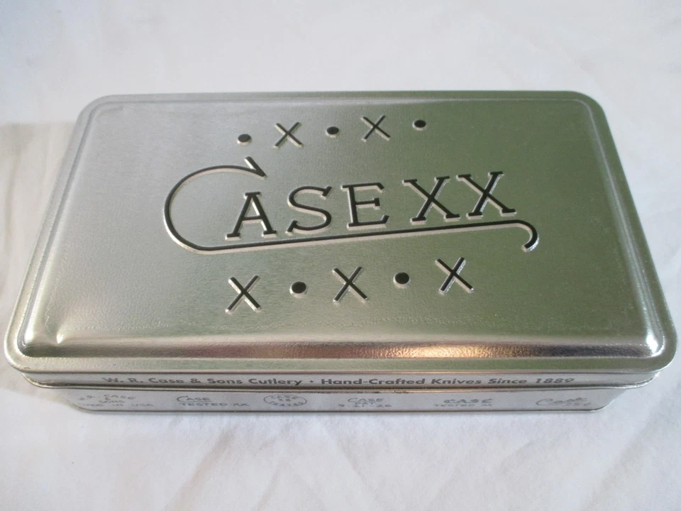 Cuchillo con mango de ciervo plegable Case XX 2000 Russlock con estaño V51953L SS Foto 2 de 4