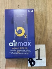 Airmax Nasal Dilator Stop Snoring, Sleep Aid Nose Clips - New in Box size S/M