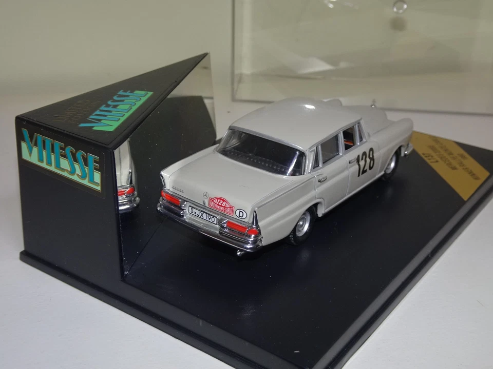 MERCEDES 220SE N°128 Rallye Monte Carlo 1980 VITESSE L137 1/43 Boite origine - Photo 4/4