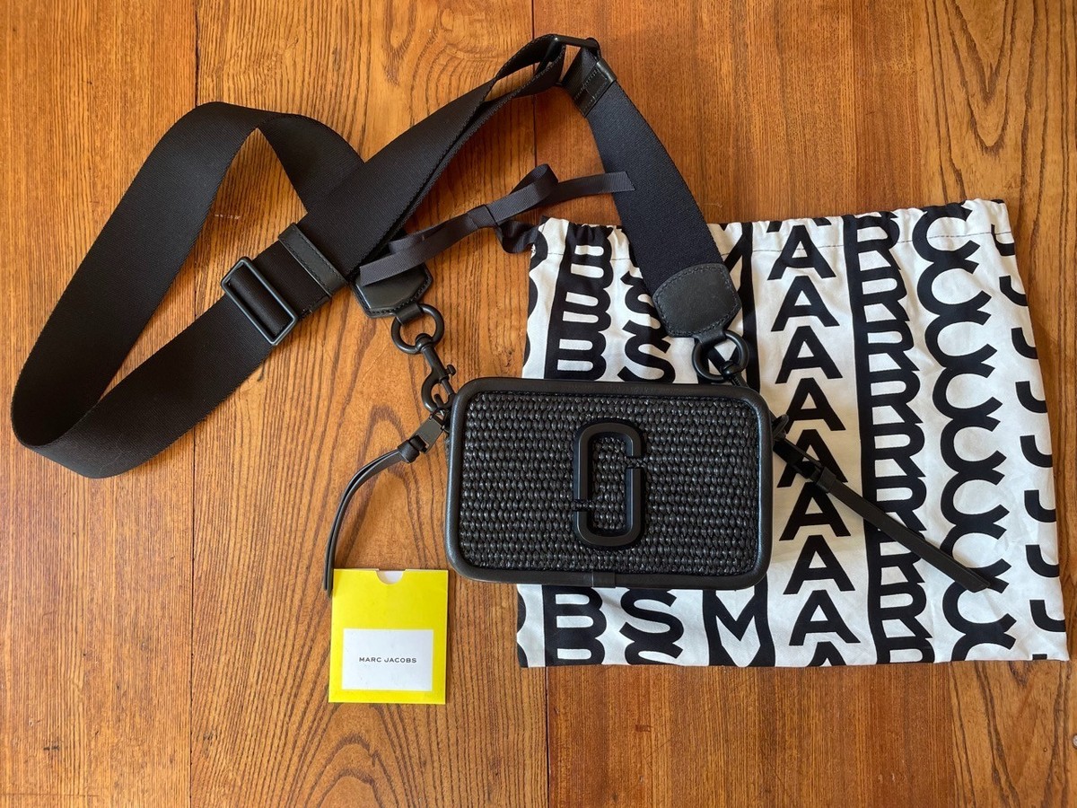 Marc Jacobs / The Straw Snapshot camera bag / Woven Raffia +