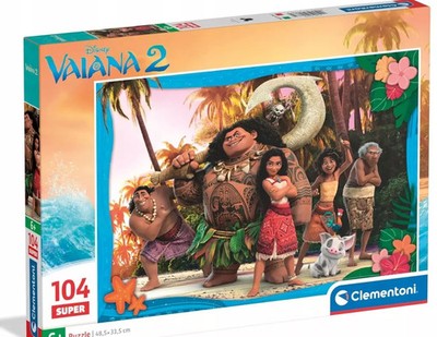 8005125257874 Puzzle Super 104el. Super Kolor - Vaiana 2 Clementoni