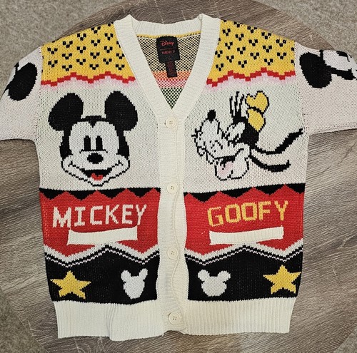 Disney knit Sweater Mickey Mouse , Goofy kids size 13/14