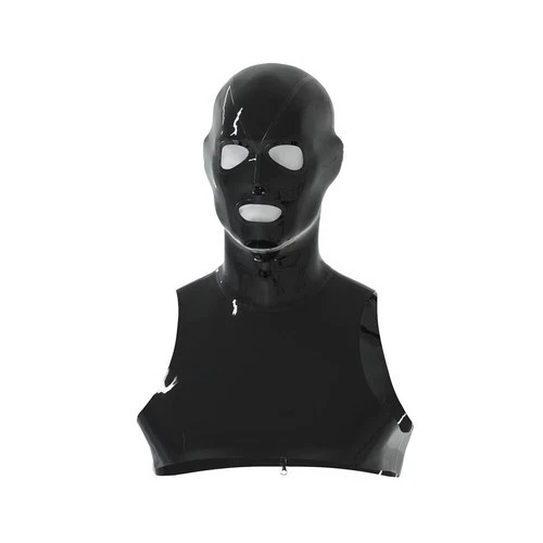 latex gummi mask attach tops One piece no zip neck entry 0.4mm