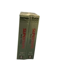 Supertape 8mm Video Cassette P6-120 MP 2 Pack Recordable