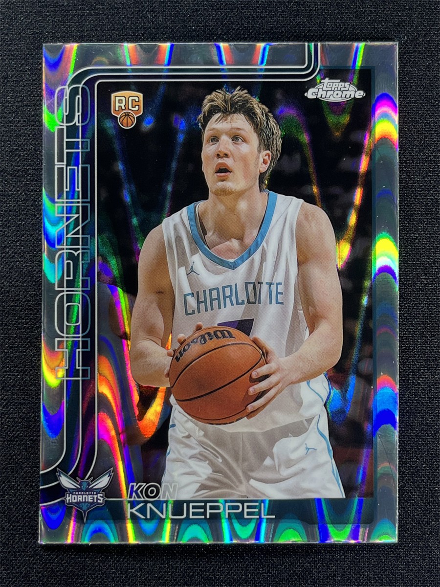 2025-26 Topps Chrome Kon Knueppel #254 Raywave Refractor Rookie RC &04181