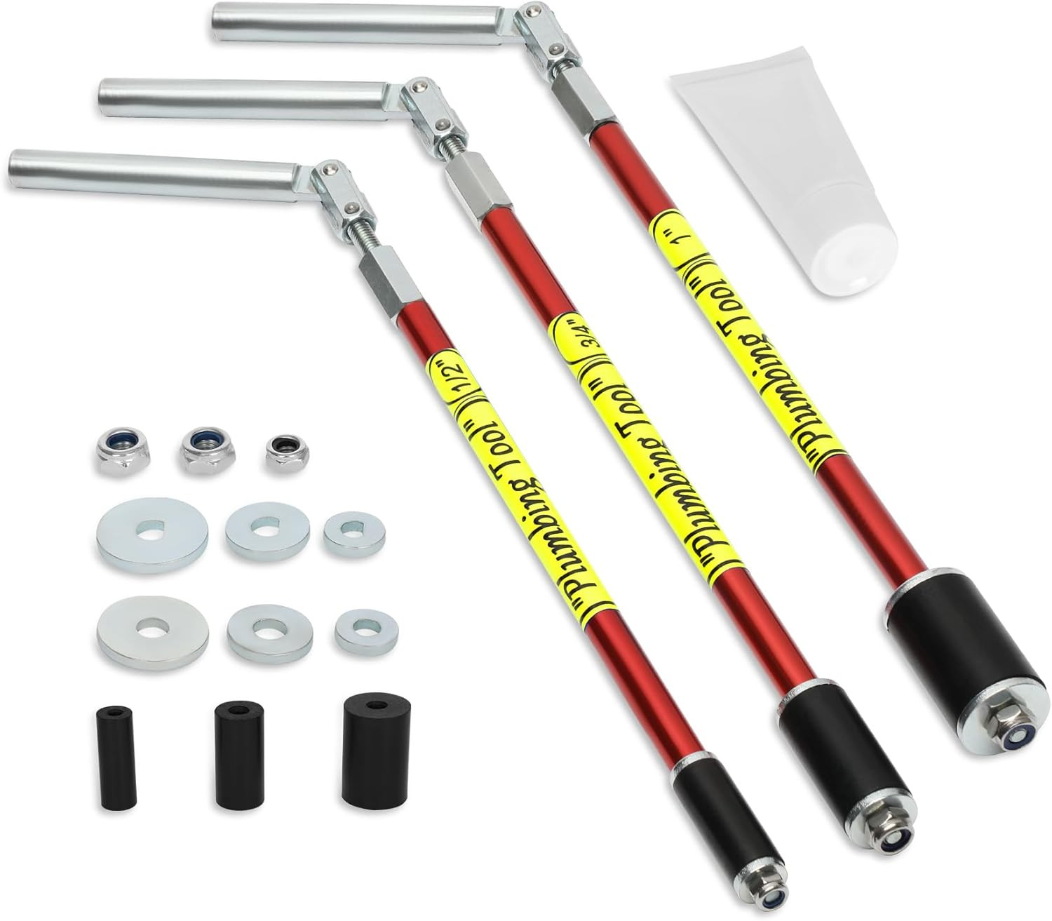 2062 Plumbing Plug Tool Kit, Water Stopper for Pipes 1/2", 3/4", 1" Sized Pipes,