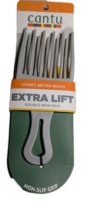 Cantu Hair pick double row Lift For Thick Curly Hair Volume Afro New On Card