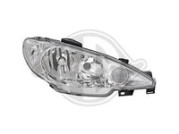 Scheinwerfer Rechts H7/H7 Klarglasoptik FüR Peugeot 206 98-05