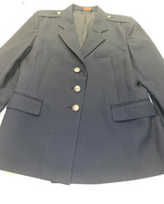 3 BUTTON COAT JACKET UNIFORM AIRMAN USAF U.S. AIR FORCE DRESS BLUE WOMENS 14R