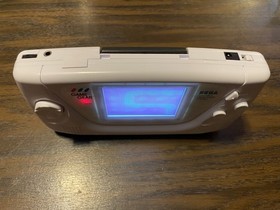 Working!!! Sega GAME GEAR Console Pure White Shell Recapped