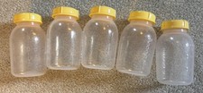  5 Medela Baby Bottles  Yellow Cap 5oz