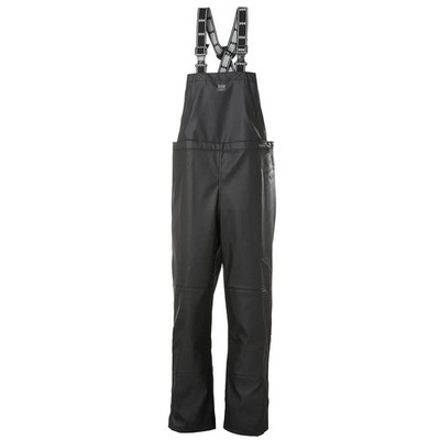 Helly Hansen Rain Bib Overall, Black, Size Xl