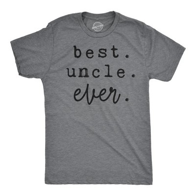 Mens Best Uncle Ever T shirt Funny Gift for Brother Awesome Top for Siblings