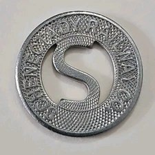 NY. Schenectady New York Railways Co. Transit Token (TK.#5)